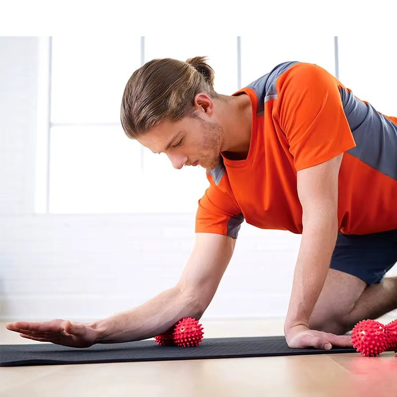 1PCS Relaxation Massage Ball Fitness Acupoint Stimulating Grip Strength Fascia Ball Hedgehog Design for Body Care